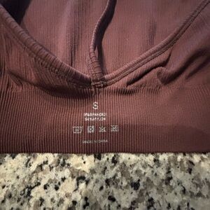 NVGTN Mulberry Brown Wander Sports Bra size small